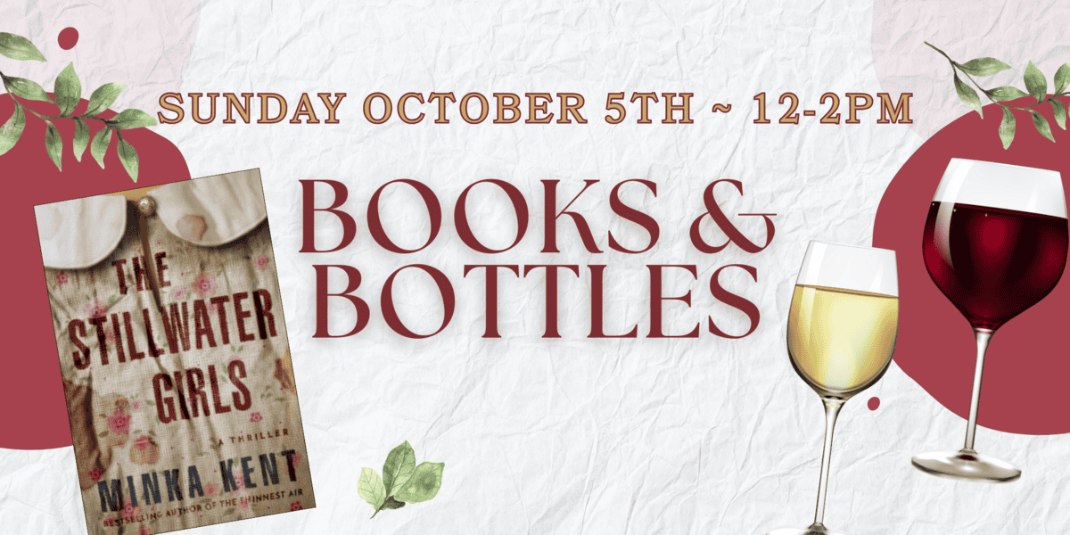 Books & Bottles October event banner image