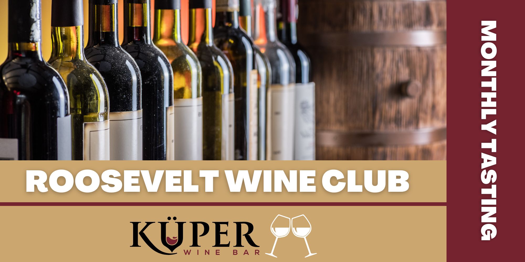 Roosevelt Wine Club Monthly Tasting image